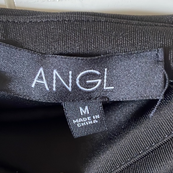 ANGL Women’s Black Pencil Skirt with 2 Side Pockets & Side Zipper - Size Medium - Picture 3 of 6